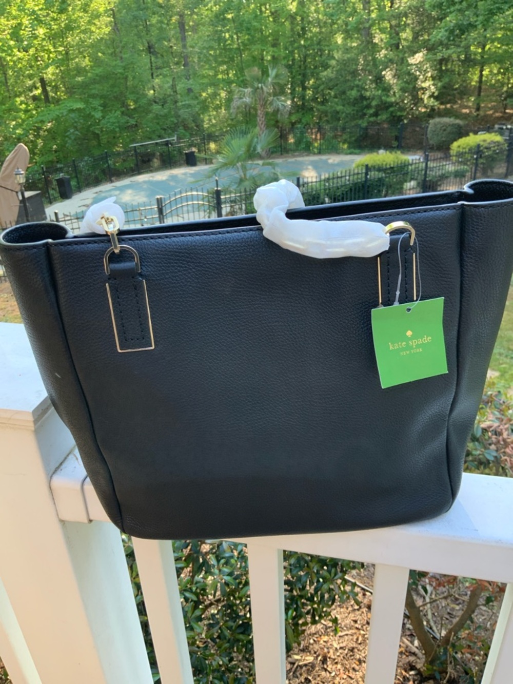 Kate Spade Kingston Drive Vivian Large Pebbled Leather Tote, Gold Hardware NWT - Picture 7 of 15